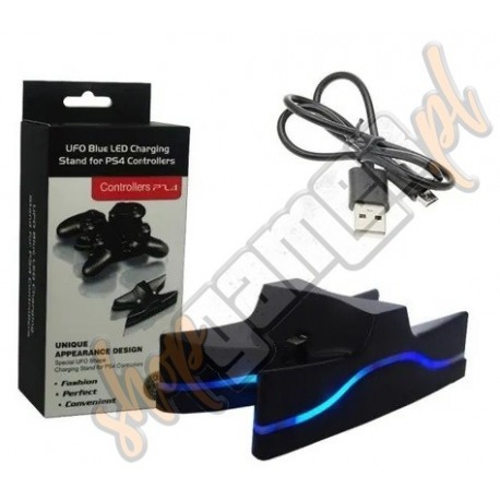Ładowarka PS4 Dualshock 4 Podwójna UFO LED (nowa)
