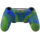 Silikonowy pokrowiec na pad PS4 niebiesko-zielony (nowy)