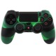 Silikonowy pokrowiec na pad PS4 zielono-czarny (nowy)