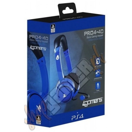 Słuchawki 4GAMERS PRO4-40 PS4 niebieskie (nowe)