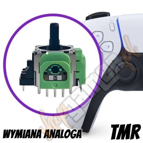 WYMIANA ANALOGA Z CZUJNIKIEM HALLA W PADZIE XSX XBOX ONE XBOX 360 PS5 PS4 PS3