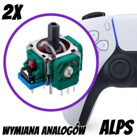 Wymiana analogów 2 szt. w padzie XSX XBOX ONE XBOX 360 PS5 PS4 PS3